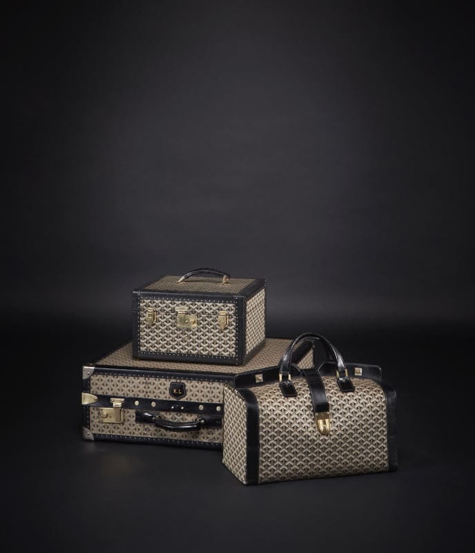 Archive image of Karl Lagerfeld's trunks and bag Archive image of Karl Lagerfeld's trunks and bag